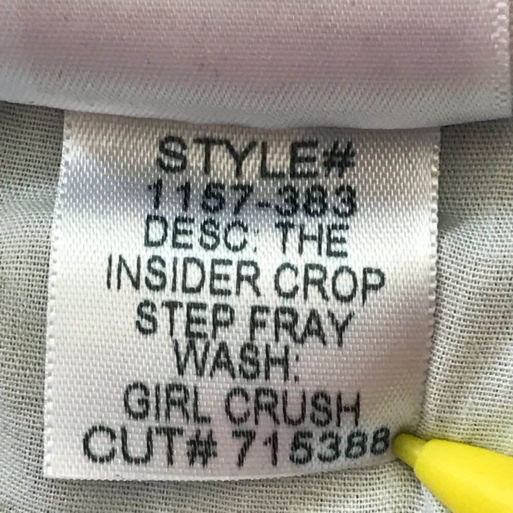 Mother The Insider Crop Step Fray Jeans Women 27 Mid Rise Dark Wash Stretch - Picture 15 of 15